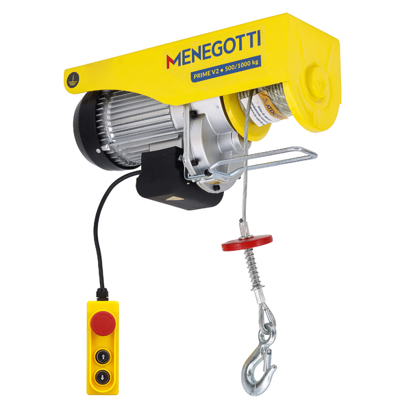 Guincho Elétrico 500/1000kg 2000W 127V Prime V2 Menegotti | Leroy Merlin