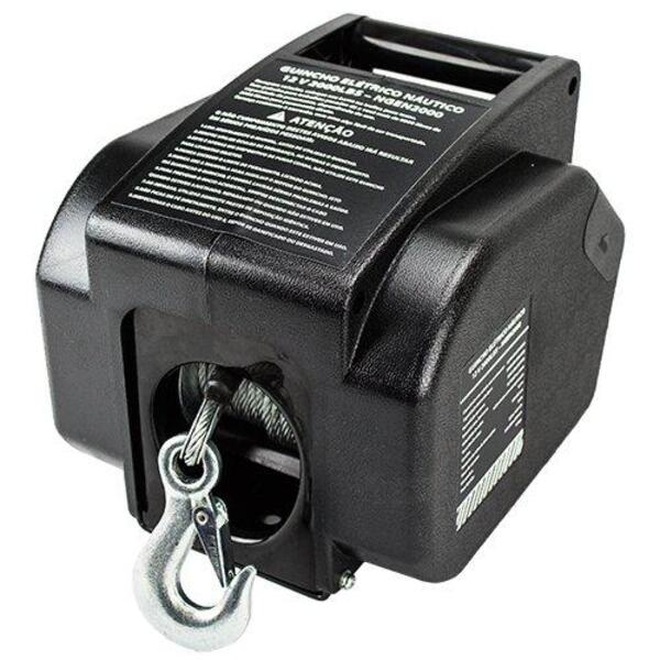 Guincho Elétrico Náutico 12v 2000lbs 907 Kg