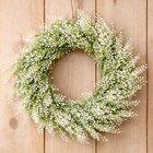 Guirlanda Artificial Enfeite Parede Porta Flores Branco 30cm