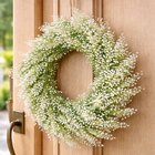 Guirlanda Branco Artificial Enfeite Parede Porta Flores 30cm