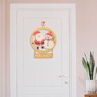 Guirlanda De Natal Em Mdf Amarelo Papai Noel E Olaf Feliz Nat