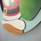 Guirlanda De Natal Em Mdf Azul Feliz Natal - 35x35cm