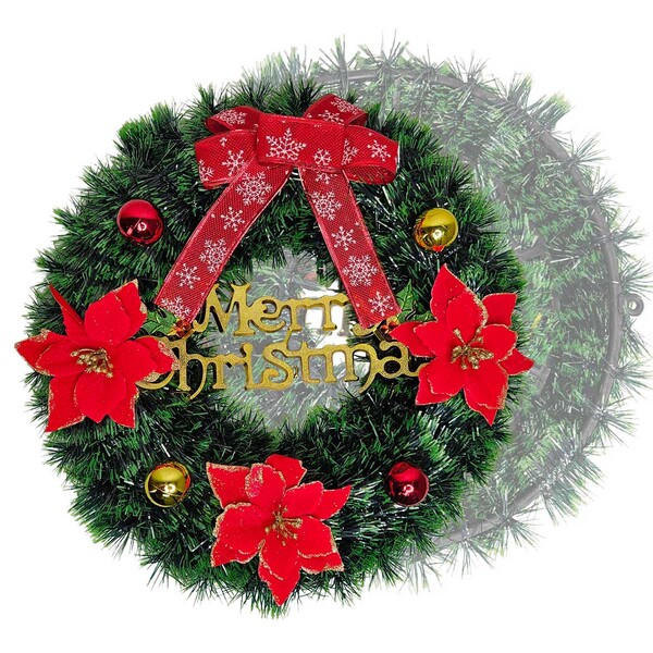 Guirlanda De Natal Enfeite Natalino Porta Decoraçao Fim De An