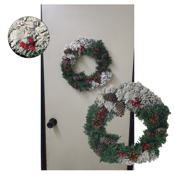 Guirlanda De Natal Enfeite Porta Natalino Decoraçao Janela Fe