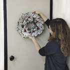 Guirlanda De Natal Porta 100 Galhos Pinheiro Cerejas Enfeite