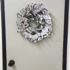 Guirlanda De Natal Porta 100 Galhos Pinheiro Cerejas Enfeite