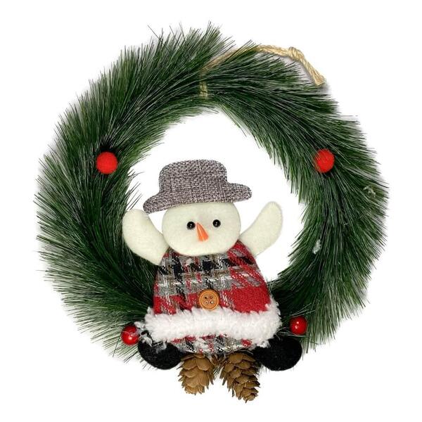 Guirlanda De Natal Porta Com Boneco De Neve  - Casambiente Na