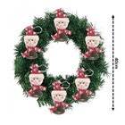 Guirlanda Decorada 40cm Com 6 Sinos Metal Rústico Pelúcia Bon