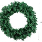 Guirlanda Festão Aramado Verde Largo Gigante 80cm 250 Galhos