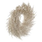 Guirlanda Folhas com Glitter Champanhe 30x30cm Cromus