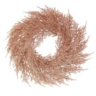 Guirlanda Folhas com Glitter Rosé 30x30cm Cromus