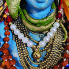 Guirlanda Indiana Pérolas Pingente Dourado 747