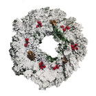 Guirlanda Natal Pinheiro Cerejas Porta Enfeite Natalino 100 G