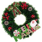 Guirlanda Natal Porta Pinheiro Cerejas Enfeite Natalino 100 G