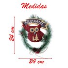 Guirlanda Natalina Coruja Pinha Enfeite Porta Pendente Arvore