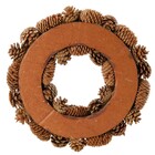 Guirlanda Pinha Marrom 40x40cm Cromus