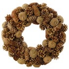 Guirlanda Pinha Marrom 40x40cm Cromus