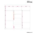 Gurda-roupa Casal Com Espelho Belém 6 Pt 4 Gv Cinamomo