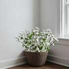 Haste De Cerejeira Branco Artificial Com 18 Unidades Para Com