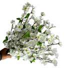 Haste De Flor De Cerejeira Branco Artificial Com 7 Unidades I