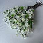 Haste De Flor De Cerejeira Branco Artificial Com 7 Unidades I