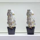 Haste De Orquídea Branca Artificial 3 Unidades Com Flores Rea