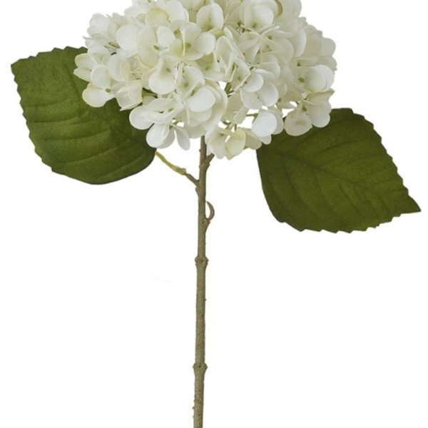 Haste Flor Hortensia Creme 33cm