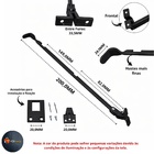 Haste Popular Frontal Puxador Janela Maxim-ar Madeira Alumini