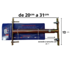 Haste Suporte Universal Para Teto Rebaixado Tamanho 20a31cm