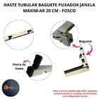 Haste Tubular Baguete Puxador Janela Maxim-ar 20 Cm Fosco Gr