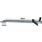 Haste Tubular Frontal Puxador Janela Maxim-ar 35cm Fosco