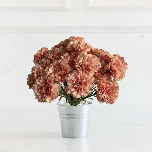 Hastes De Cravos Artificiais 9 Flores Realistas Para Montar B