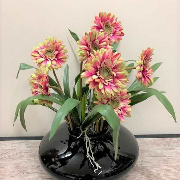 Hastes De Gerbera Artificial Realista Kit Com 10 Unidades Par