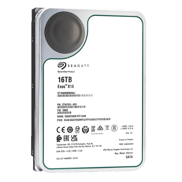 Hd 16tb Sata 3  256mb 7200rpm 3 5 Exos X18 St16000nm000j Seag