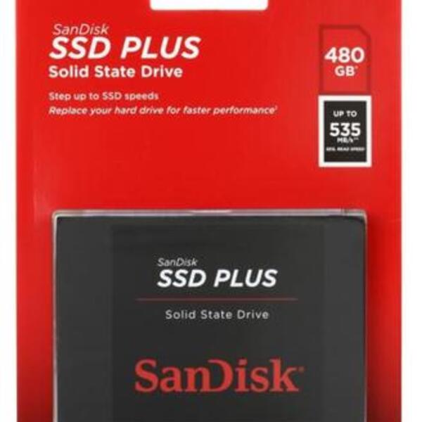 Hd Ssd Sandisk Plus® 480gb 535mb/s Sata 3 | Leroy Merlin