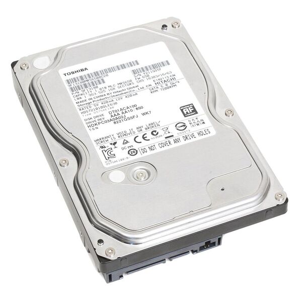 Hdd Toshiba 1tb Sata Iii 7200rpm 3,5 Polegadas Dt01aca100