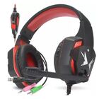 Headfone Gamer Usb/p2 Com Led E Microfone Hf-g600 Vermelho