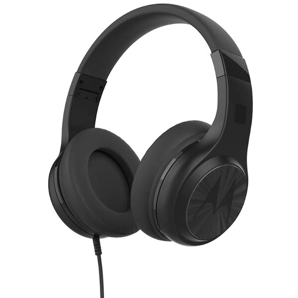 Headphone Motorola Pulse 120 Cabo Destacavel, Microfone Preto