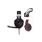 Headset Fone Gamer Com Microfone E Led P3 - Kp-455a Vermelho