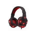 Headset Fone Gamer Com Microfone Knup- Kp-397 Preto/vermelho