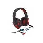 Headset Fone Gamer Com Microfone Knup- Kp-397 Preto/vermelho