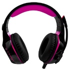 Headset Gamer 7.1 Beast Xr Hs404 Rosa Led Usb Oexgame