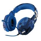 Headset Gamer Carustrust Gxt-322b Azul Camuflado