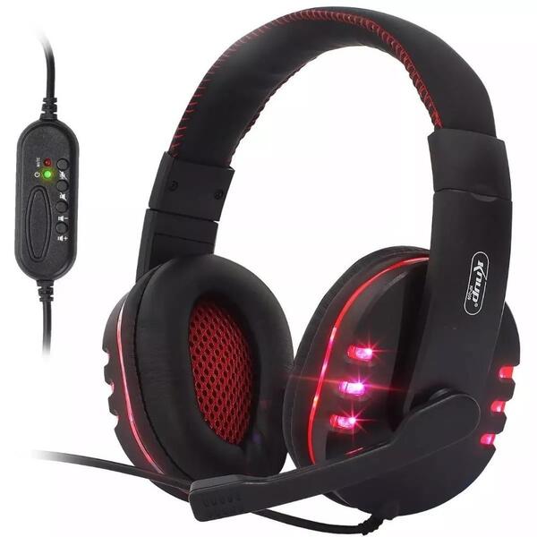 Headset Gamer Ps4 Pc Notebook Som Do Jogo E Chat Plug Usb 2.0