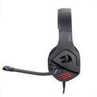 Headset Gamer Redragon Theseus  3.5mm + Usb  Black - H250