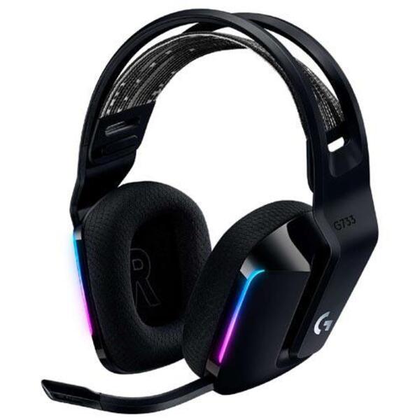 Headset Gamer Sem  Fio Rgb Logitech G733 Preto - 981-000863
