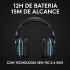Headset Gamer Sem Fio Logitech G935 Rgb 7.1 Surround Usb Pret