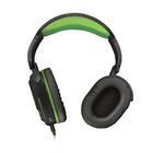 Headset Gamer Trust Gxt Legion Preto E Verde Com Fio - Xbox O