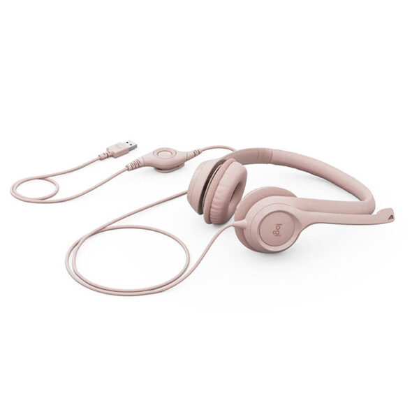 Headset Logitech H390 Usb Rosé - 981-001280