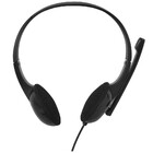 Headset P3 3.5mm Preto Controle De Volume Microfone C/ Reduçã